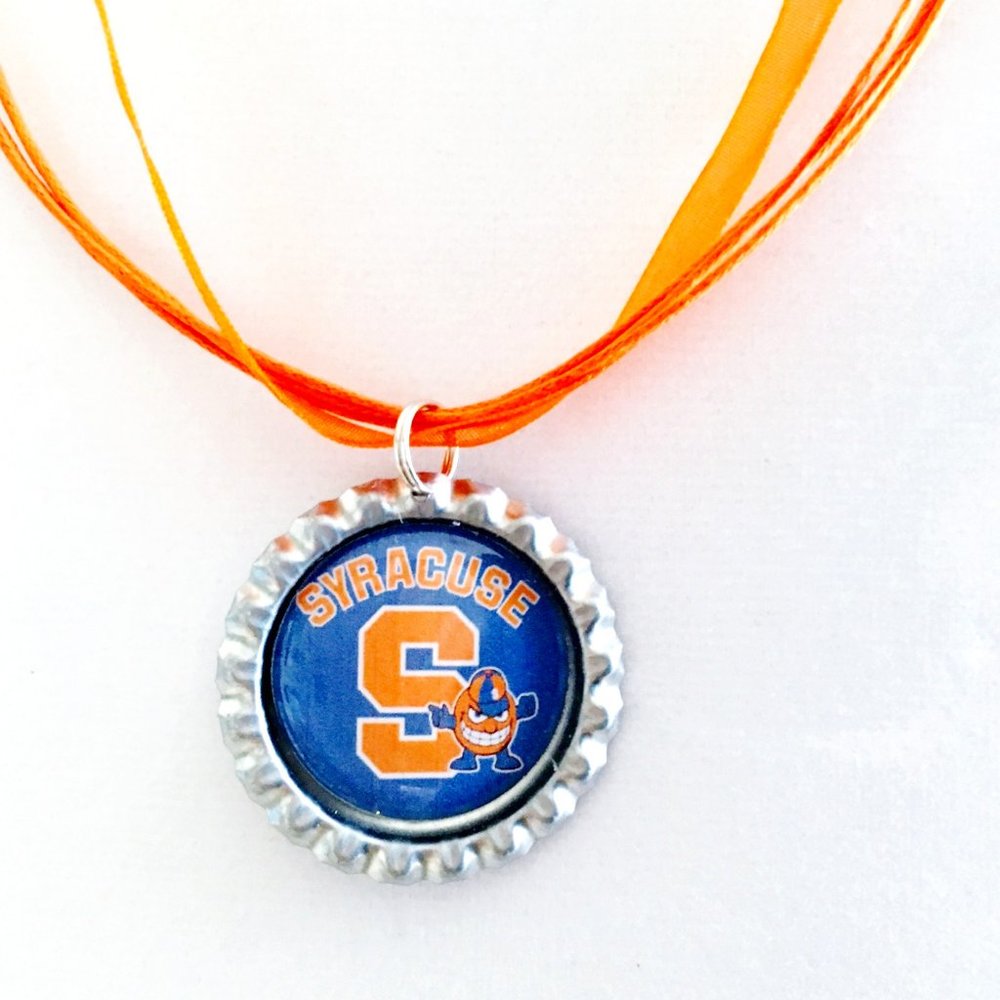 Syracuse University ORANGE Handmade Necklace *NEW*